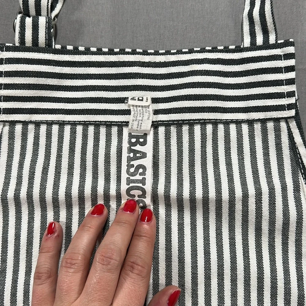 Now Designs Black and White Striped Apron